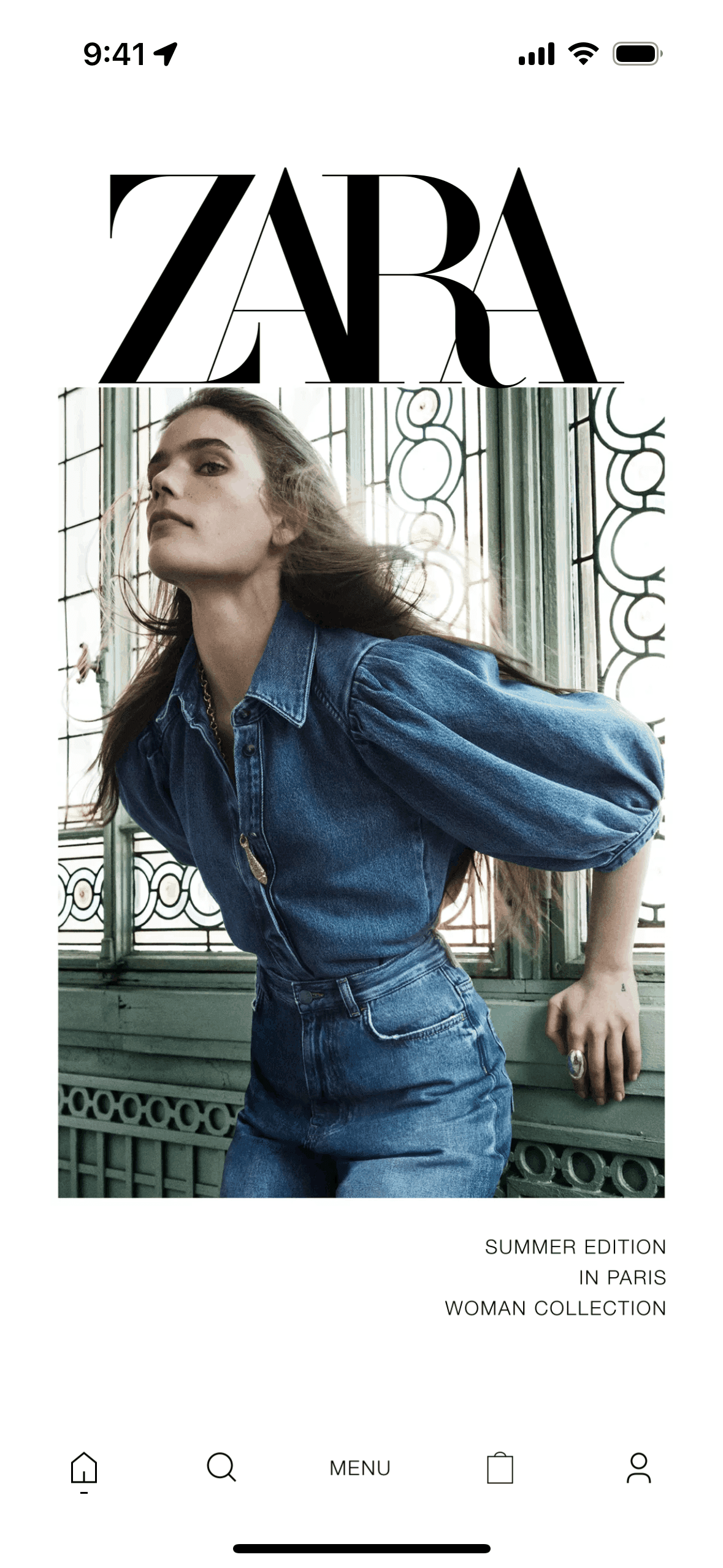 Logging out on ZARA (ios) screen 3