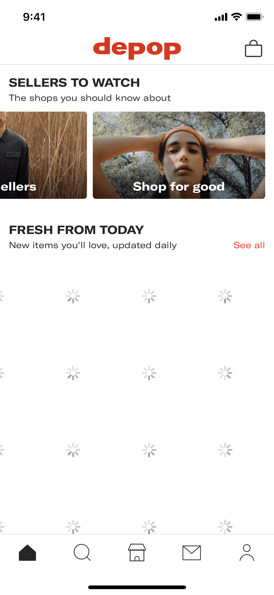 Home on Depop (ios) screen 5