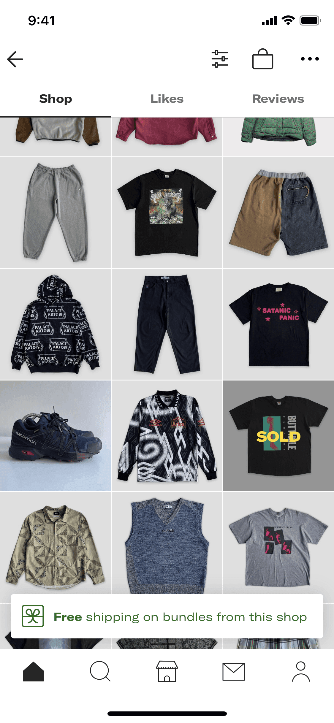 View a shop on Depop (ios) screen 3