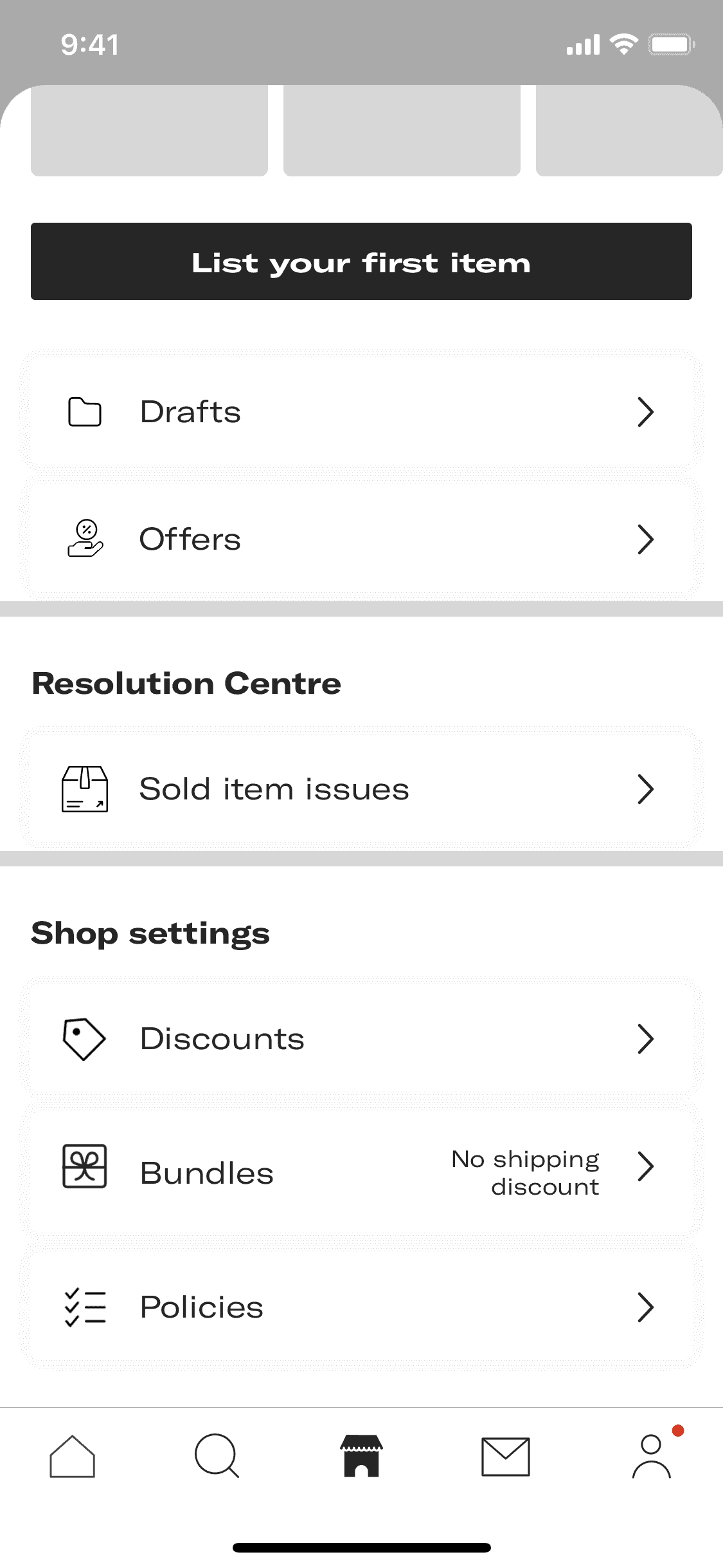 Start selling on Depop (ios) screen 11