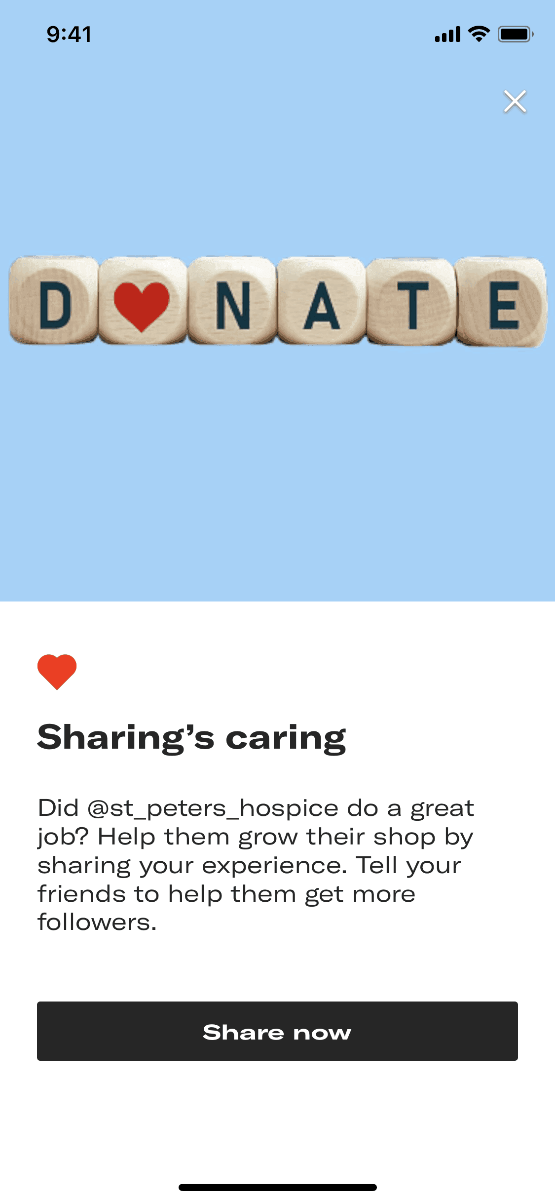 Leaving a feedback on Depop (ios) screen 6