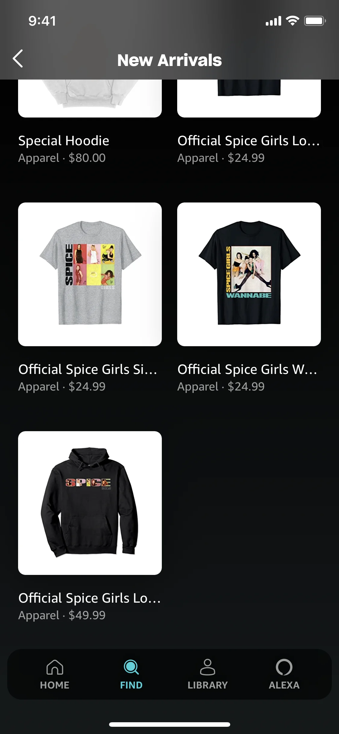 Product detail on Amazon Music (ios) screen 3