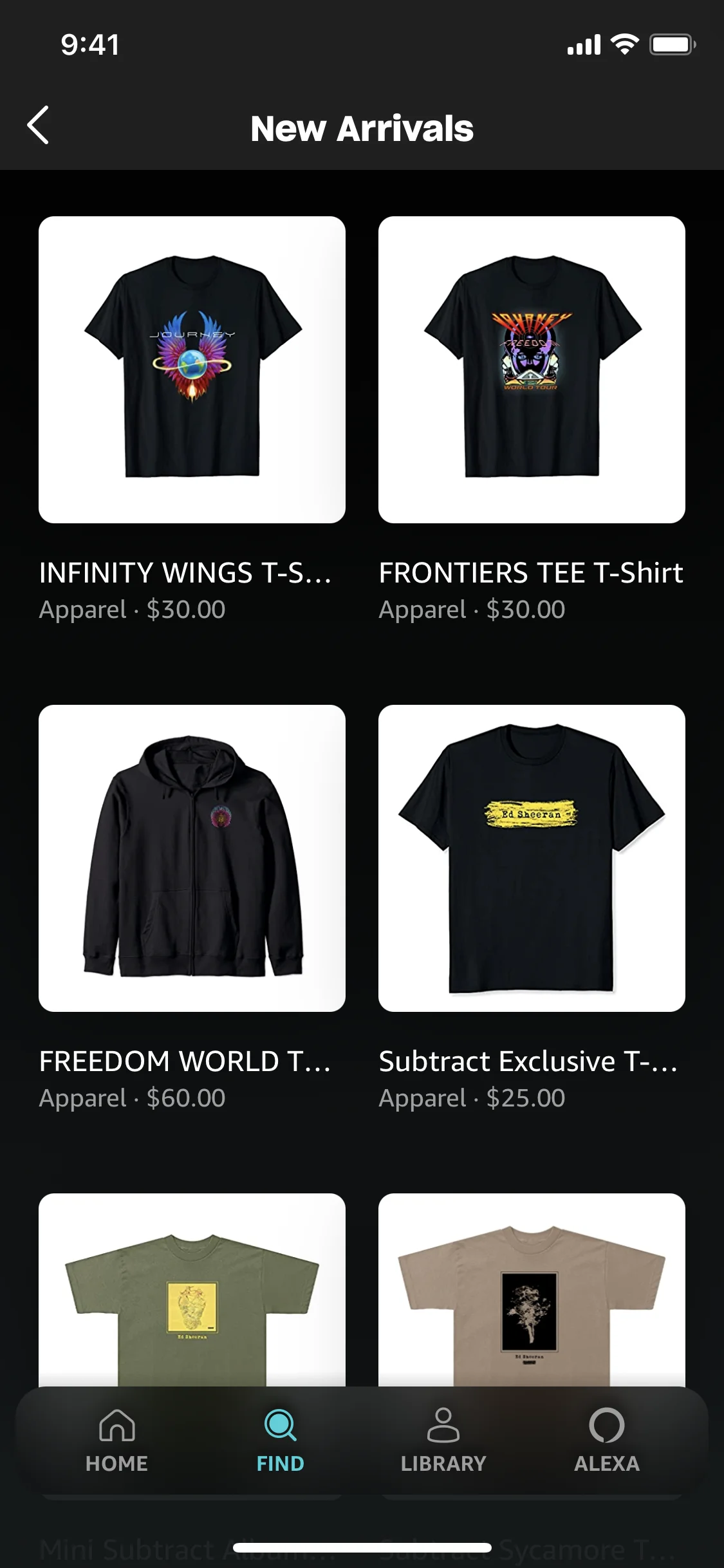 Product detail on Amazon Music (ios) screen 2